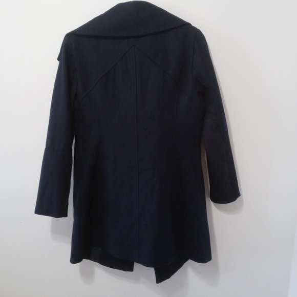 Sam Edelman Kit Asymmetrical Wool Blend Coat Size Small - Picture 8 of 14